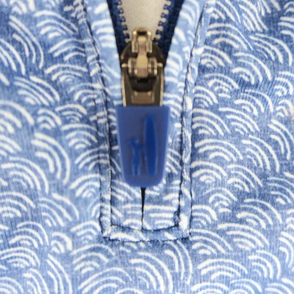 Johnnie-O Golf 1/4 ZipPerformance Sweater Mens Medium Blue‎ Quonochontaug - Picture 6 of 13